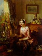 Josephus Laurentius Dyckmans A peaceful interlude oil painting